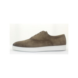 Giorgio 51303 bruine suède veterschoen met witte zool