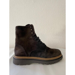 Giorgio 56308 donkerbruine suède gevoerde veterboots 