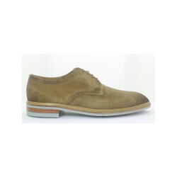 Giorgio 85816 Camel suède veterschoen met lichte zool