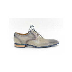 Giorgio 96425 grijs beige leren veterschoen