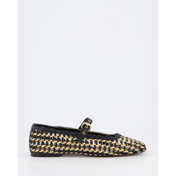 Gibaldi Dames bicolor woven ballerina