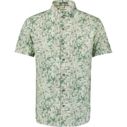 No Excess Shirt short sleeve allover printed green