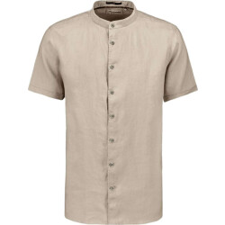 No Excess Shirt short sleeve granddad solid w light desert