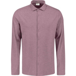 No Excess Shirt jersey melange stretch mauve