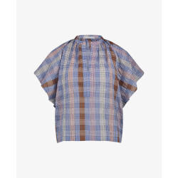 By-Bar Amsterdam Vina check blouse