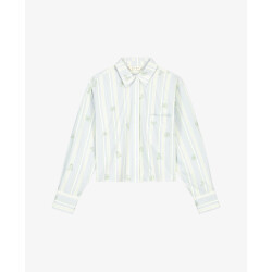 Olaf Hussein Blouses & tunieken w200308 logo stripe blauw