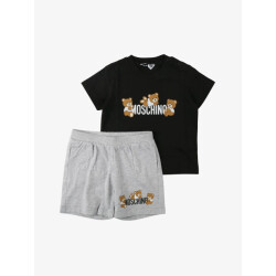 Moschino Jongens set short zwart grey