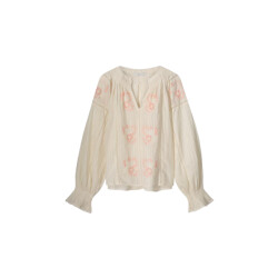 Summum 2s3244-12211 longsleeve top rose embroidery