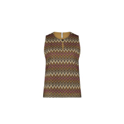 Summum 3s5143-30698 sleeveless zig zag top