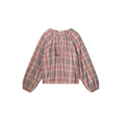 Summum 2s3242-12214 longsleeve top pink check