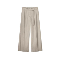 Summum 4s2767-12157 trousers wide linen blend twil
