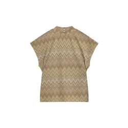 Summum 3s5088-30661 cap sleeve top zig zag jacquar