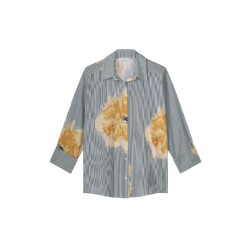Summum 2s3239-12168 blouse flowers and stripes
