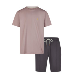Phil & Co Heren shortama korte pyjama set lila twister