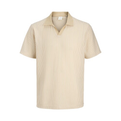Jack & Jones Jprkash ss polo zand dessin