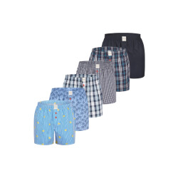 Phil & Co Wijde boxershorts heren 6-pack multipack d515