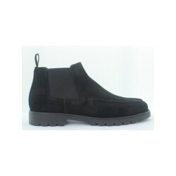 Giorgio 93903 zwart suède enkellaarsje met rubber zool