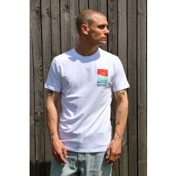 Kultivate Tropez 2501020202 200 white -  t-shirt backprint kultiv
