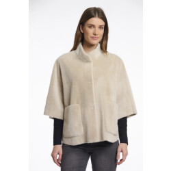 Rino & Pelle Dewi.7002511 rino en pelle faux fur cape birch