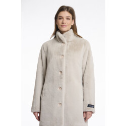 Rino & Pelle Nonna.7002511 rino en pelle single breasted fake fur coat birch