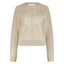 Nukus Intarsia pullover zand