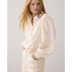 Summum 2s3327-12292 122 blouse tape pattern voile ivory