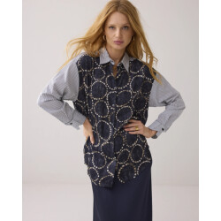 Summum 2s3329-12263 495 blouse all over print midnight blue