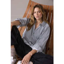 Summum 2s3336-12166 495 blouse stripe midnight blue