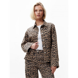 Catwalk Junkie Leopard denim jacket 