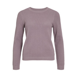 Vila vidalo o-neck l/s knit top- noos 14082767 toadstool