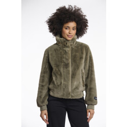 Rino & Pelle short fake fur jacket ambra.7002511 10867 green ash