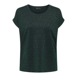 Only Onlmoster glitter ss top jrs donker