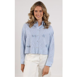 Nukus Nkf02095 265 tessa blouse stripe ice
