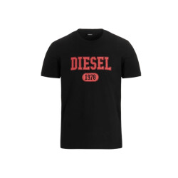 Diesel 1976 Varsity Logo Black T-shirt