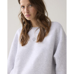 Summum Hamburg-30413 815 sweatshirt soft sweat light grey melange