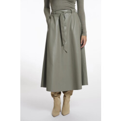 Rino & Pelle Chelsea.7502511 rino en pelle faux leather skirt green ash