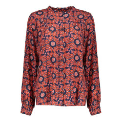 Geisha blouse print 53611-20 420 /blue