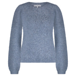 Red Button Sweater mid blue