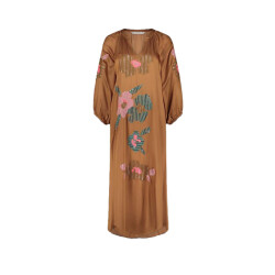 Summum 5s1628-12064 dress solid satin embroidered