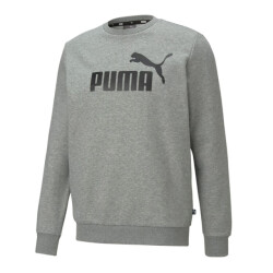 Puma Heren essentials sweatshirt met groot logo en ronde hals