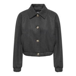 Only onlnancy life collar jacket cc otw 15321922 dark grey melange