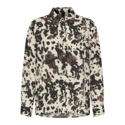 Only onlnova life vis l/s new grace shir 15357470 chocolate lab