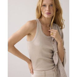 Summum rib tanktop cotton rib 3s4873-5183 809 ash