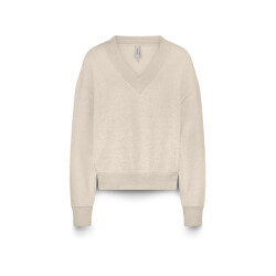 Summum soft v-neck sweat 3s5193-30413 122 ivory