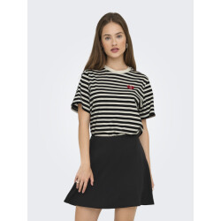 Only Onllivina s/s o-neck stripe top box