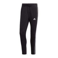 Adidas Heren essentials single jersey 3 strepen open hem tapered joggingbroek