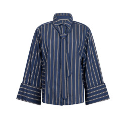 Aaiko Blouse lange mouw elda blue stripe