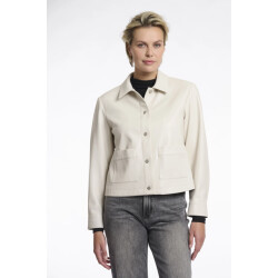 Rino & Pelle Annicka.7502511 rino en pelle faux leather jacket birch