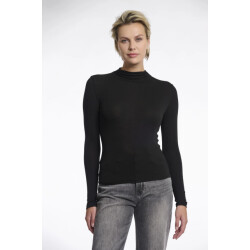Rino & Pelle Claar.7002511 rino en pelle long sleeve top with turtleneck black