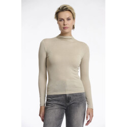 Rino & Pelle Claar.7002511 rino en pelle long sleeve top with turtleneck green mist